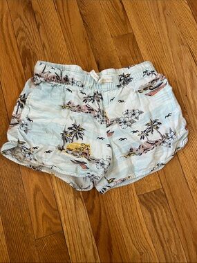 Munster Girls Size 10 Tropical Print Drawstring Shorts